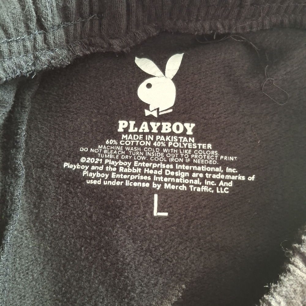 Playboy Black Logo Lounge Shorts - Picture 3 of 5